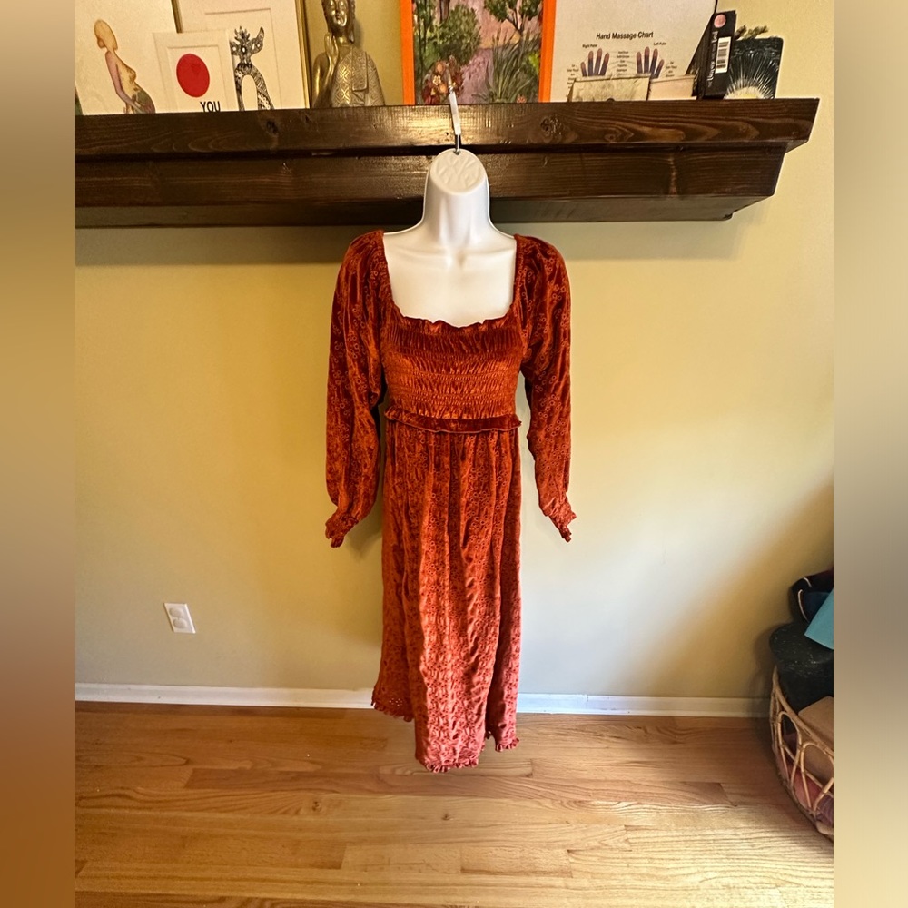 ASOS velvet maternity dress